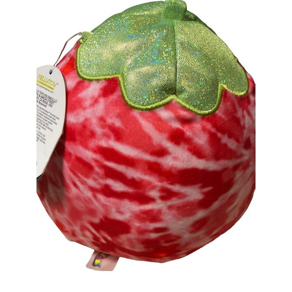 Squishmallow 8" Reva Strawberry Soft Tie Dye Red Plush - Picture 7 of 12
